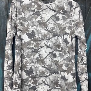 Camouflage Long Sleeve Mesh Shirt